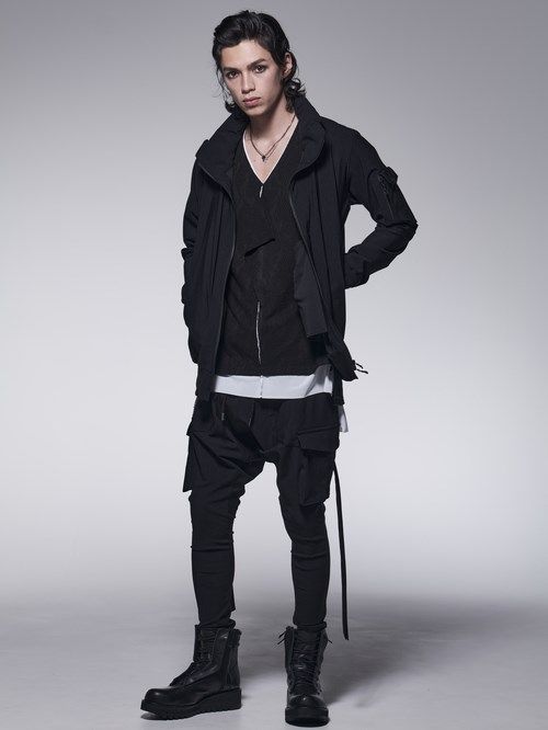 《予約品》 SaruelCargoPants / スワロ装飾カーゴパンツ / ブラック 【kiryuyrik】 9月以降入荷予定