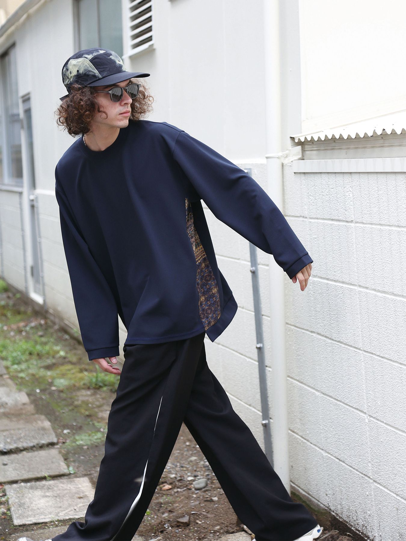 UNTRAD PANTS / ブラック×ホワイト【QUOLT】