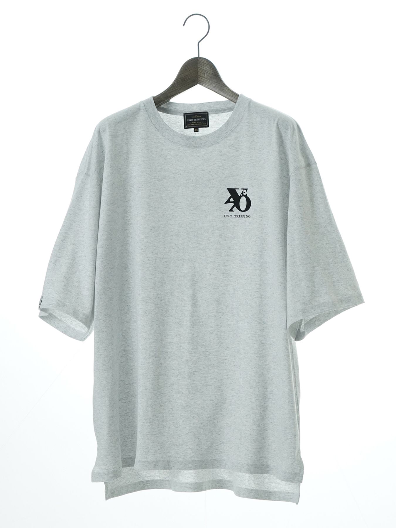 【予約品 11月23日(日) 締切】PRINTTEE-B short / ロゴプリント Tシャツ / ASH