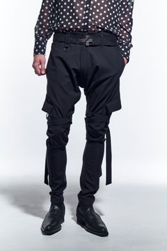 《予約品》 SaruelBondagePants サルエルパンツ TWS-Stretch / Black 【kiryuyrik】 1月入荷予定