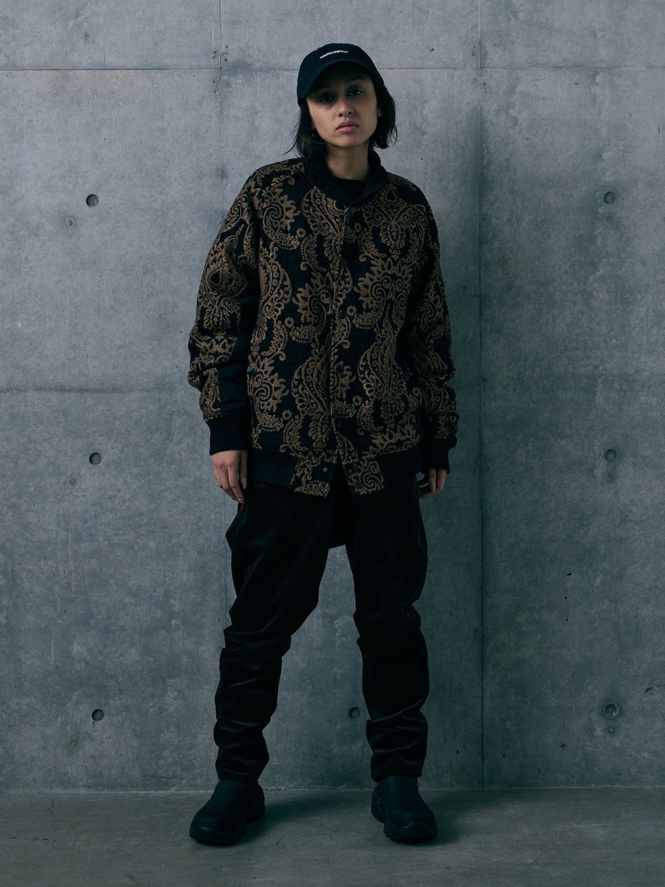 REGALIA JKT / ジャガードブルゾン / BLACK