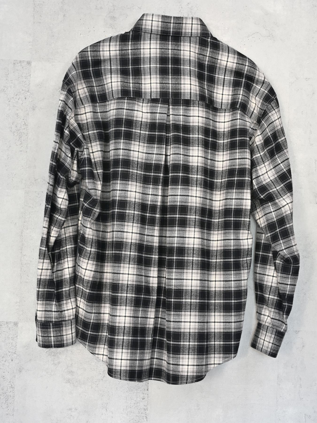 【予約品 9月6日(日) 締切】FLANNEL JACK SHIRTS / オーガニックコットン フランネルチェック ジャックシャツ / ブラック