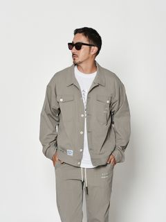 【予約品 10月9日(木) 締切】muta Trucker Jacket / トラッカージャケット / グレー【Acanthus × muta MARINE】