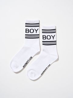 BOY LOGO REGULAR SOCKS / ソックス / ホワイト