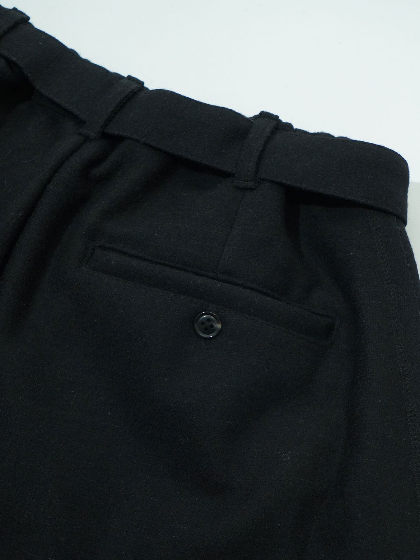 【予約品 6月2日(月) AM10時 締切】Sporuge / ワイドトラウザーズ / ブラック