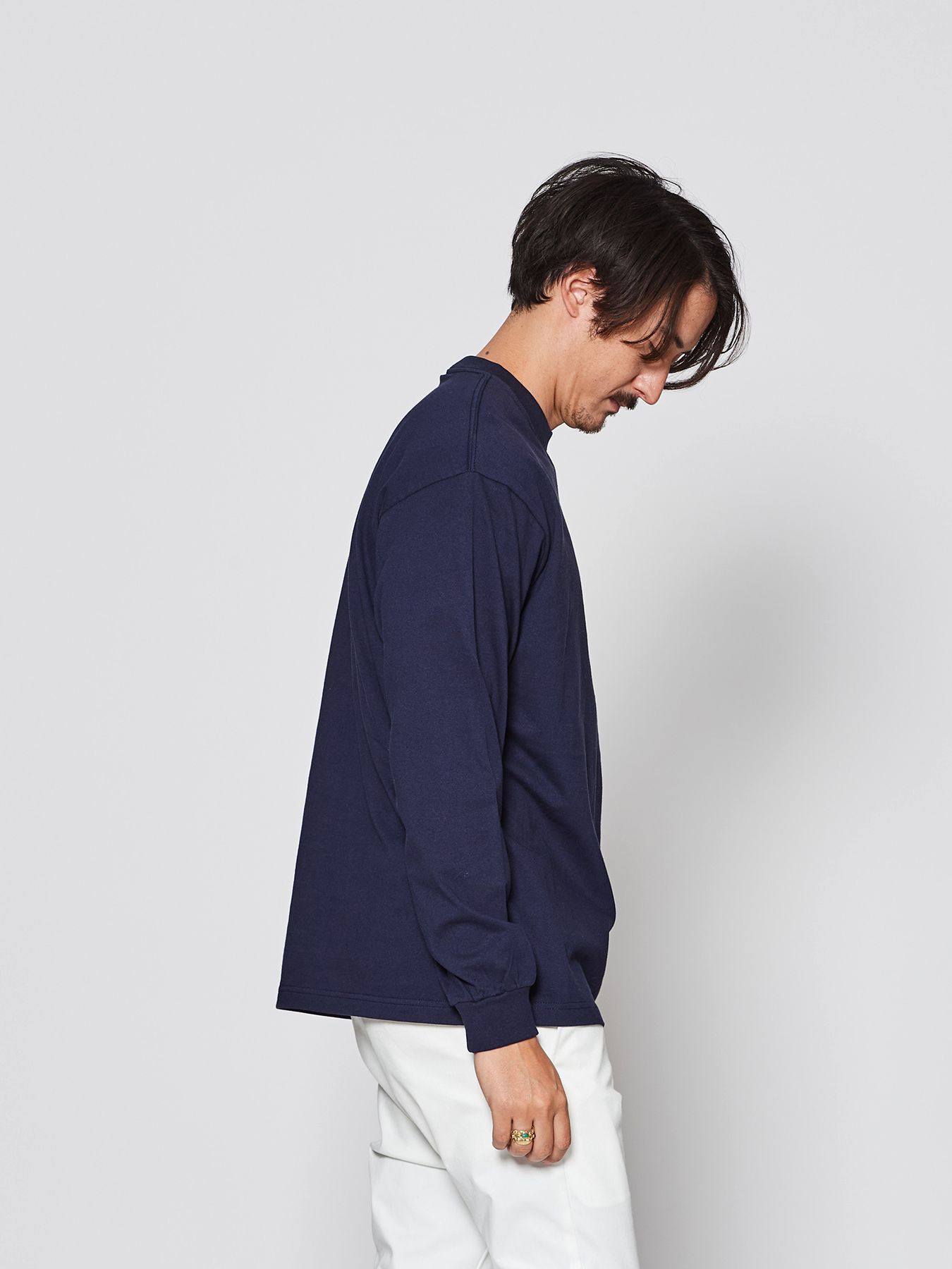 【予約品 】muta sweet muta L-S Tee / ロングスリーブTシャツ / ネイビー【Acanthus × muta MARINE】