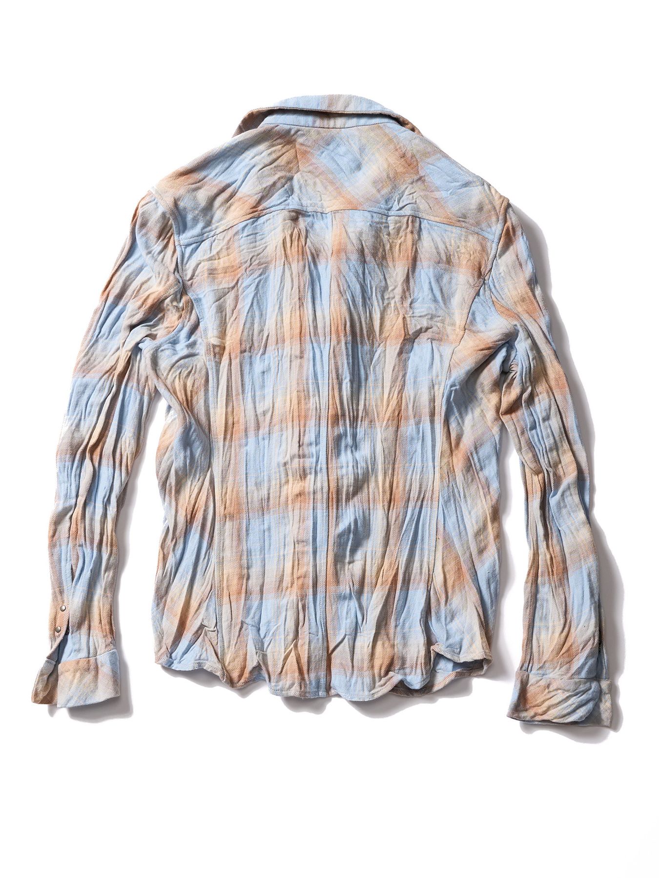 【予約品】2-hook check / ペールトーンチェック 2フックシャツ / ペールブルーチェック