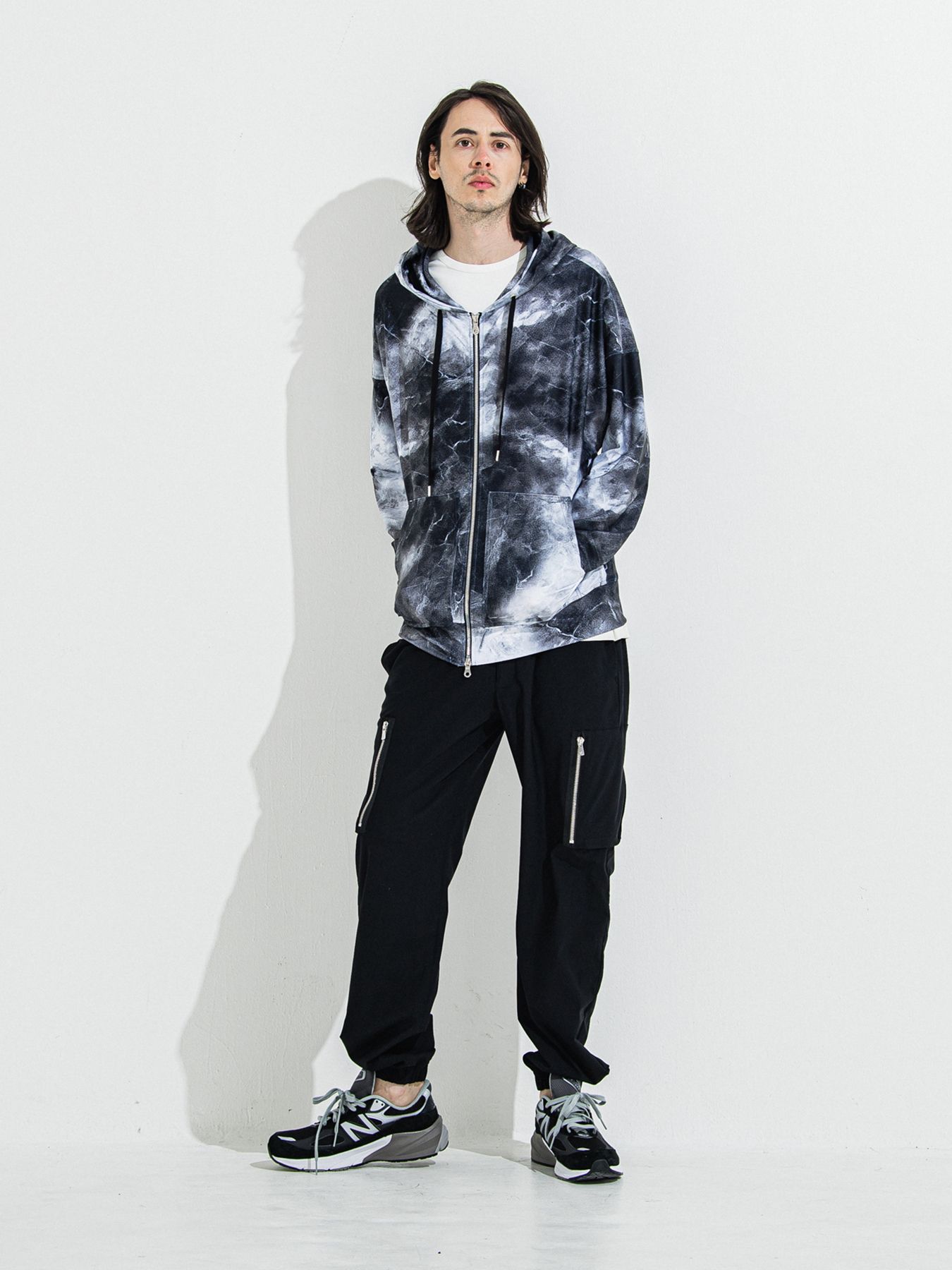 【予約品 】DAVID NYLON CARGO PANTS / デヴィッドナイロンカーゴパンツ / ブラック