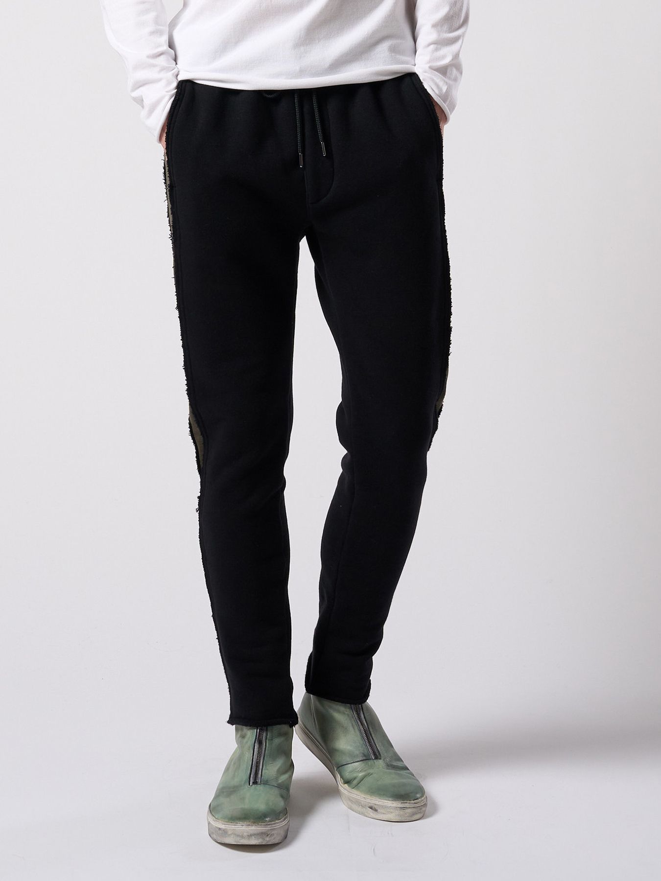 【予約品 4月19日(日) 18時締切】super urake seam pants / シームパンツ / ブラック×カーキ