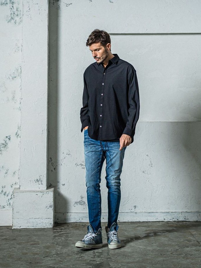 《予約11月17日19時締め》 MICK DENIM JERSEY / ジャージパンツ / インディゴUSED
