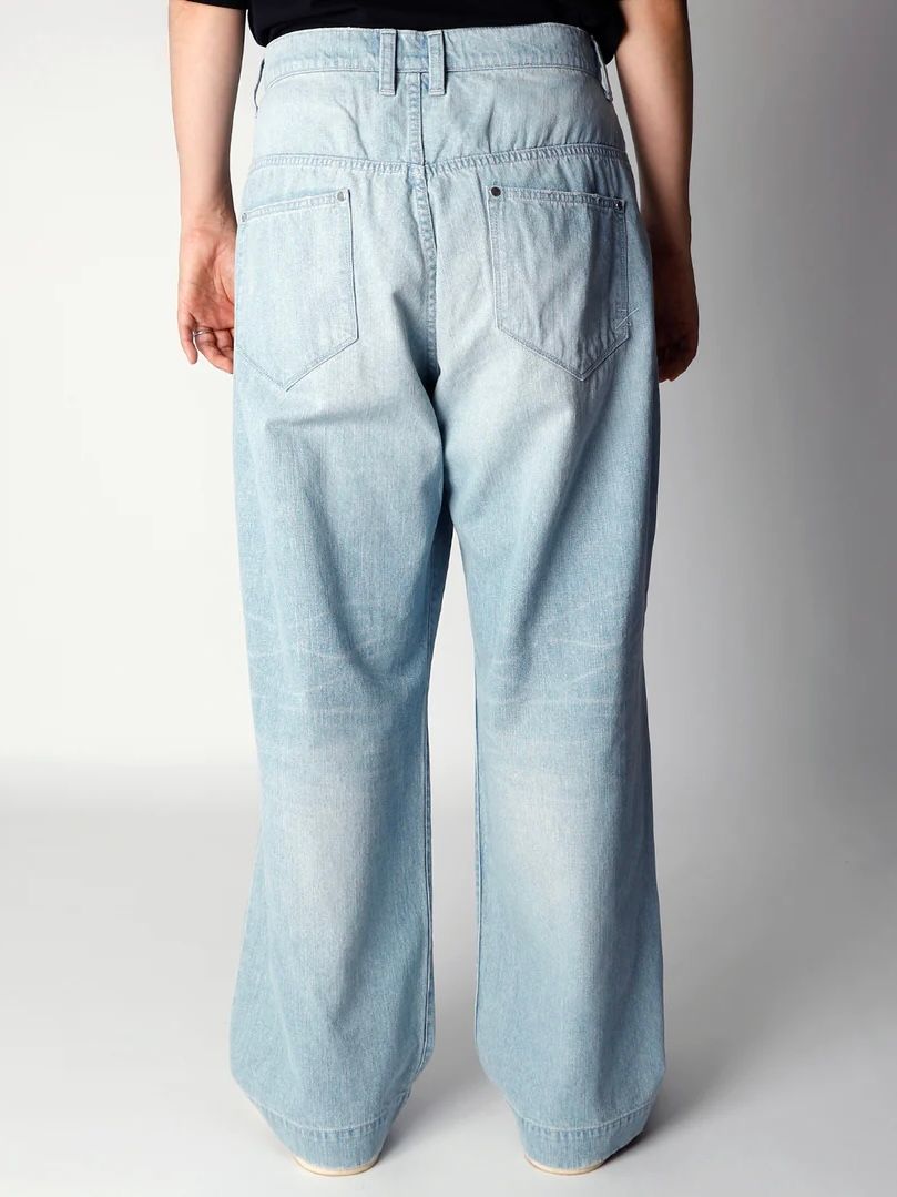 ys Yuji SUGENO - 10oz Denim USED Two Tuck Wide Pants / ワイドデニムパンツ / フェード 【ys  Yuji SUGENO】 | BRYAN