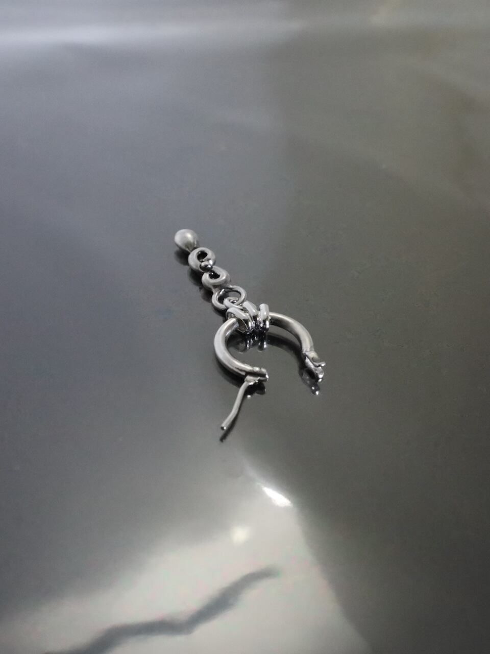 《受注生産》 THIN HOOP with OVAL and TEARDROP / シンフープ ウィズ オーバル&ティアドロップ / 注文から2～3週間後入荷予定