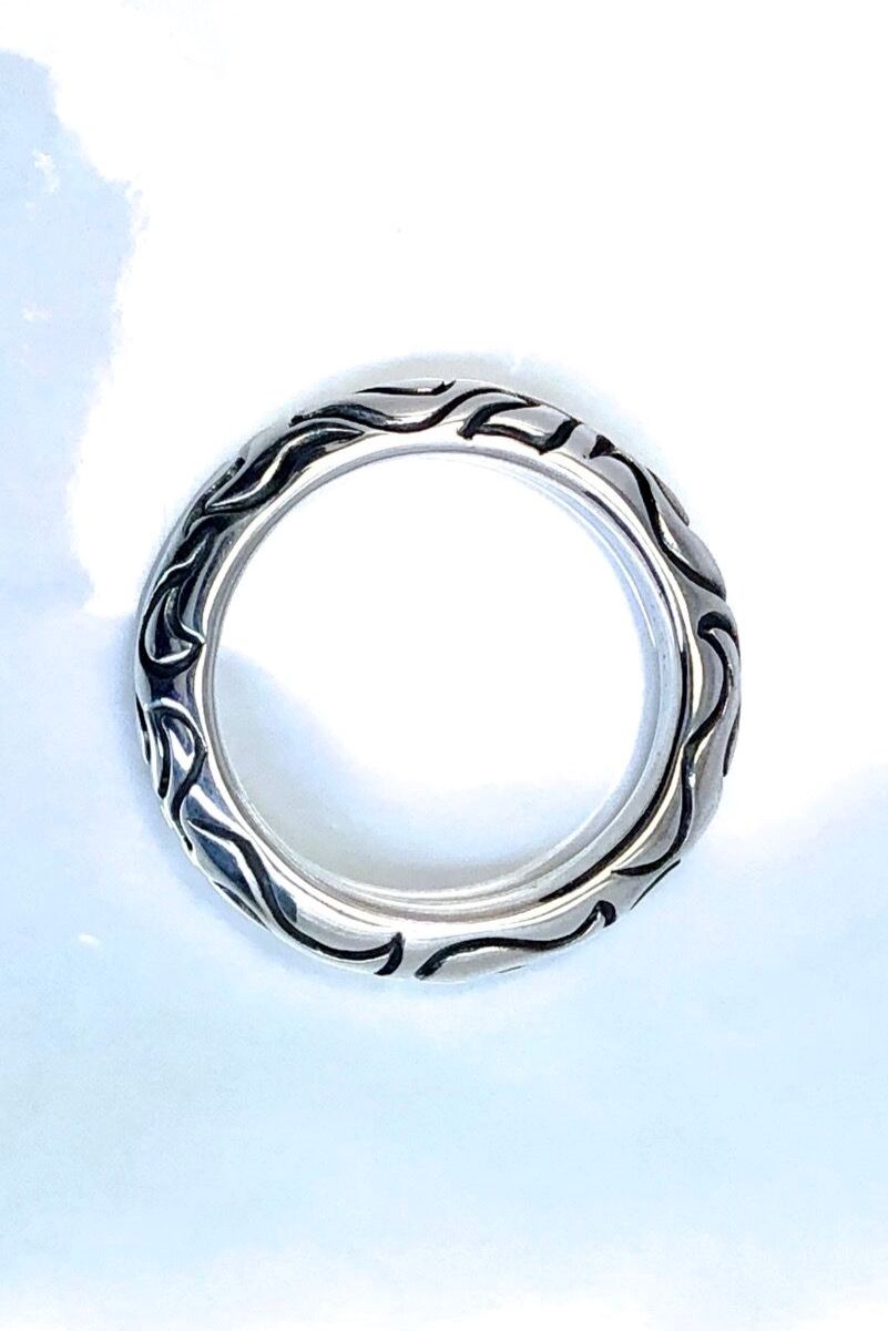 《受注生産》 FLAME BAND RING リング 【GOD SIZE】 注文から2-3週間後入荷予定