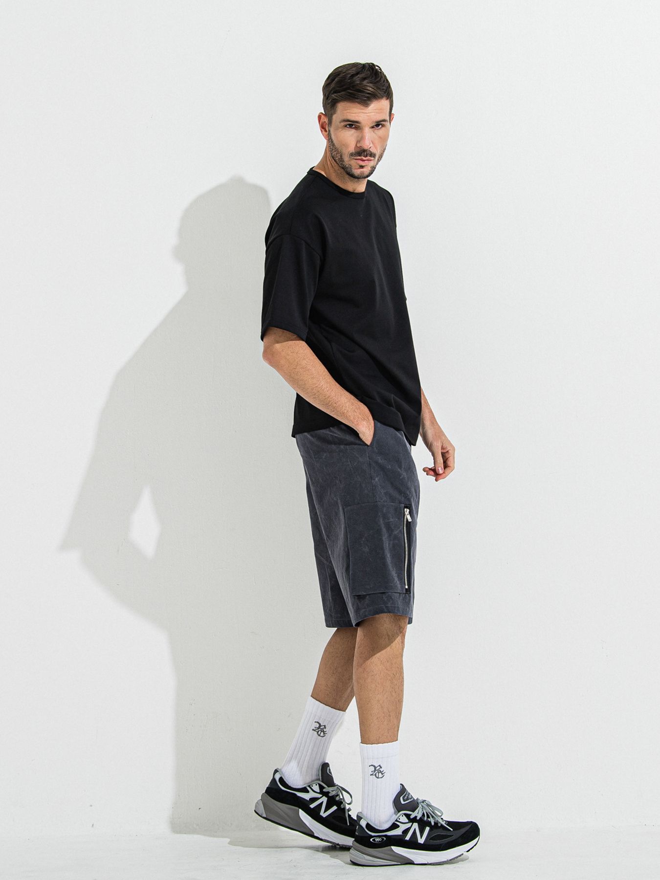 【予約品 】YOAKE PHOTO OVER TEE /  フォトオーバーサイズTシャツ / ブラック