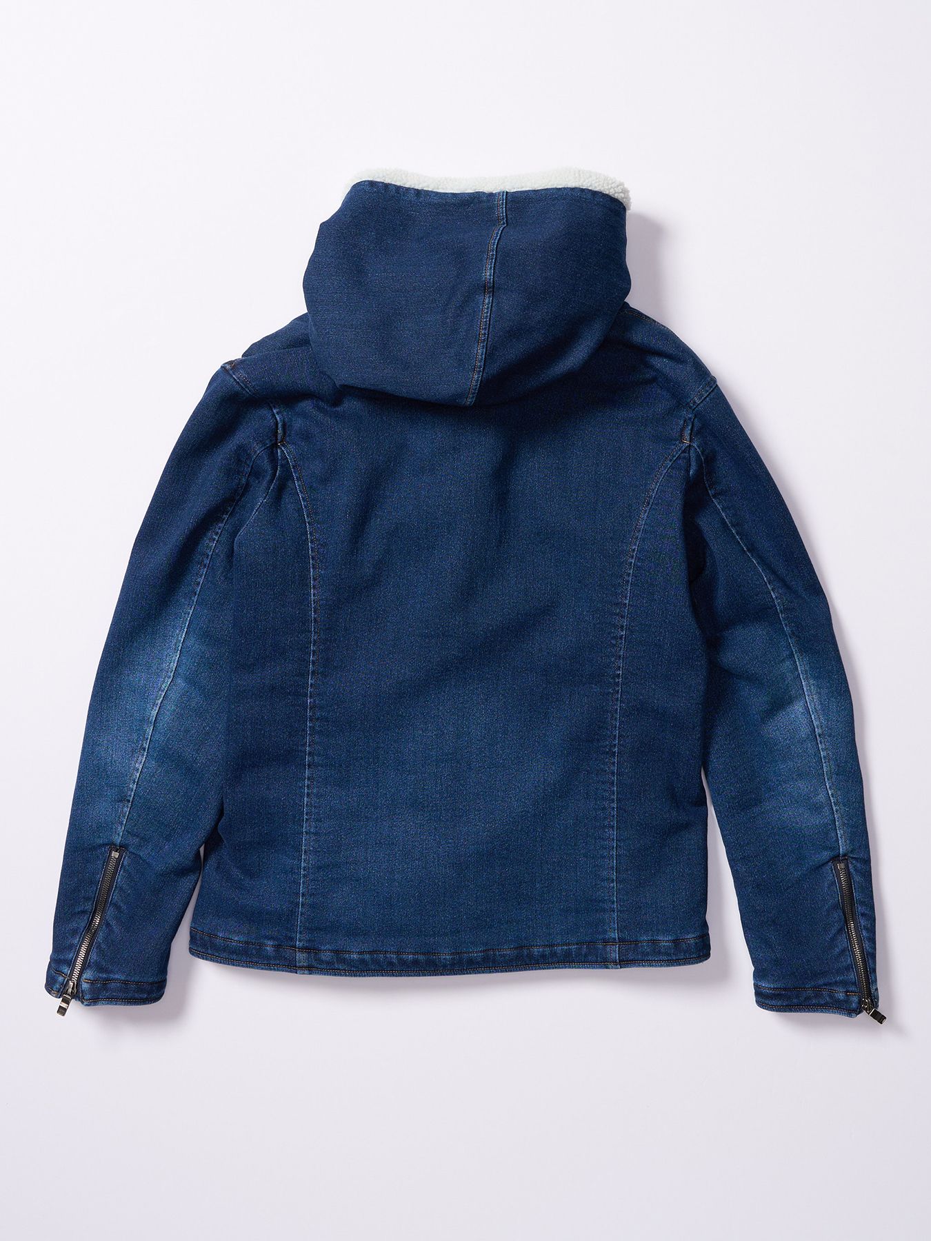 【予約品 4月19日(日) 18時締切】denim jersey hooded riders / デニムジャージー フーデッドライダース / インディゴユーズド