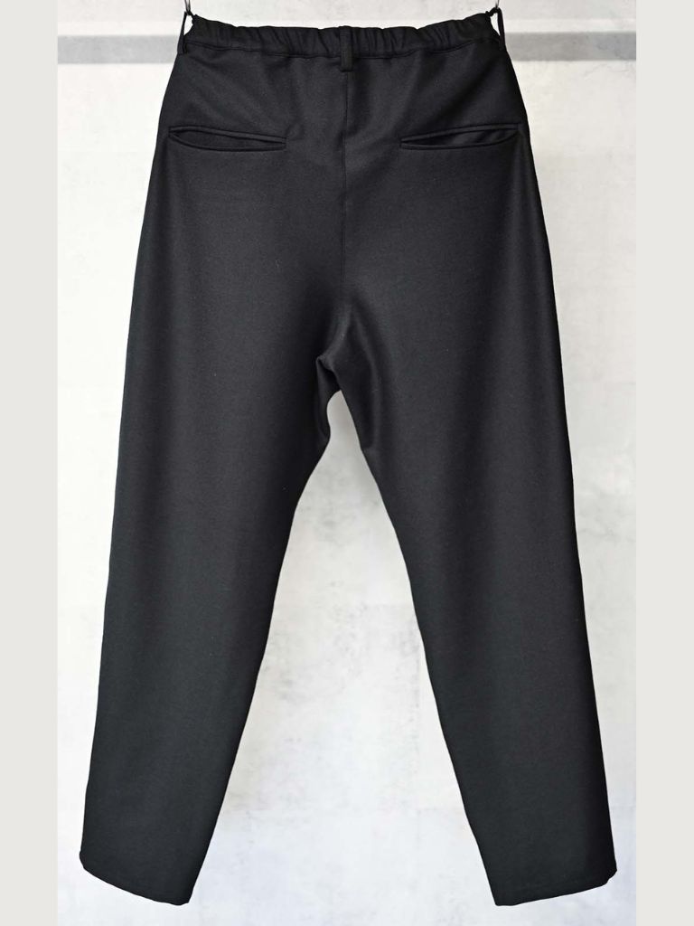 《予約9月1日18時締め》 PAT WIDE EASY PANTS  / カシミアウールパンツ / ブラック