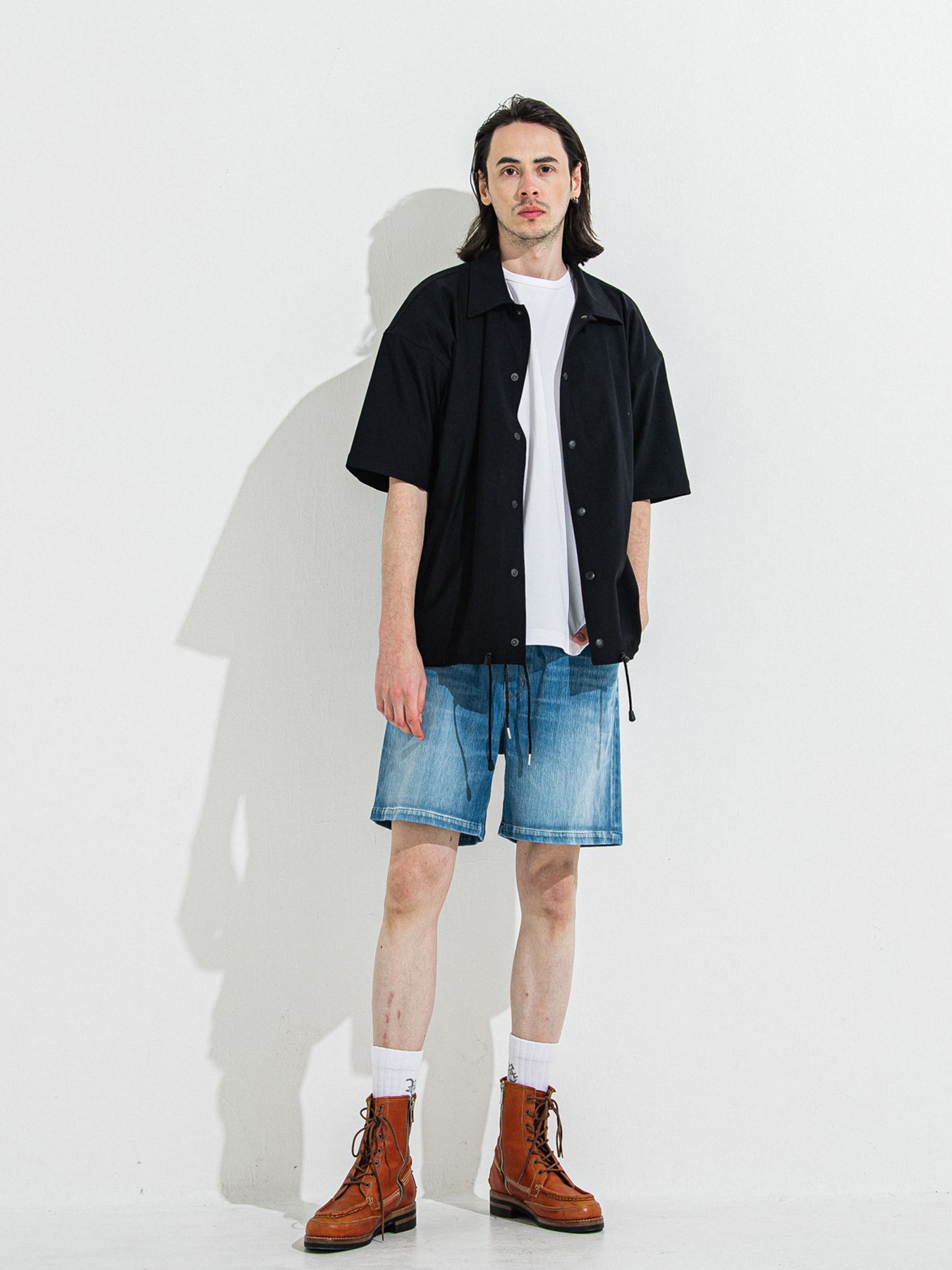 【予約品 】DENIM JERSEY SHORTS / デニムジャージショーツ / ライトインディゴ