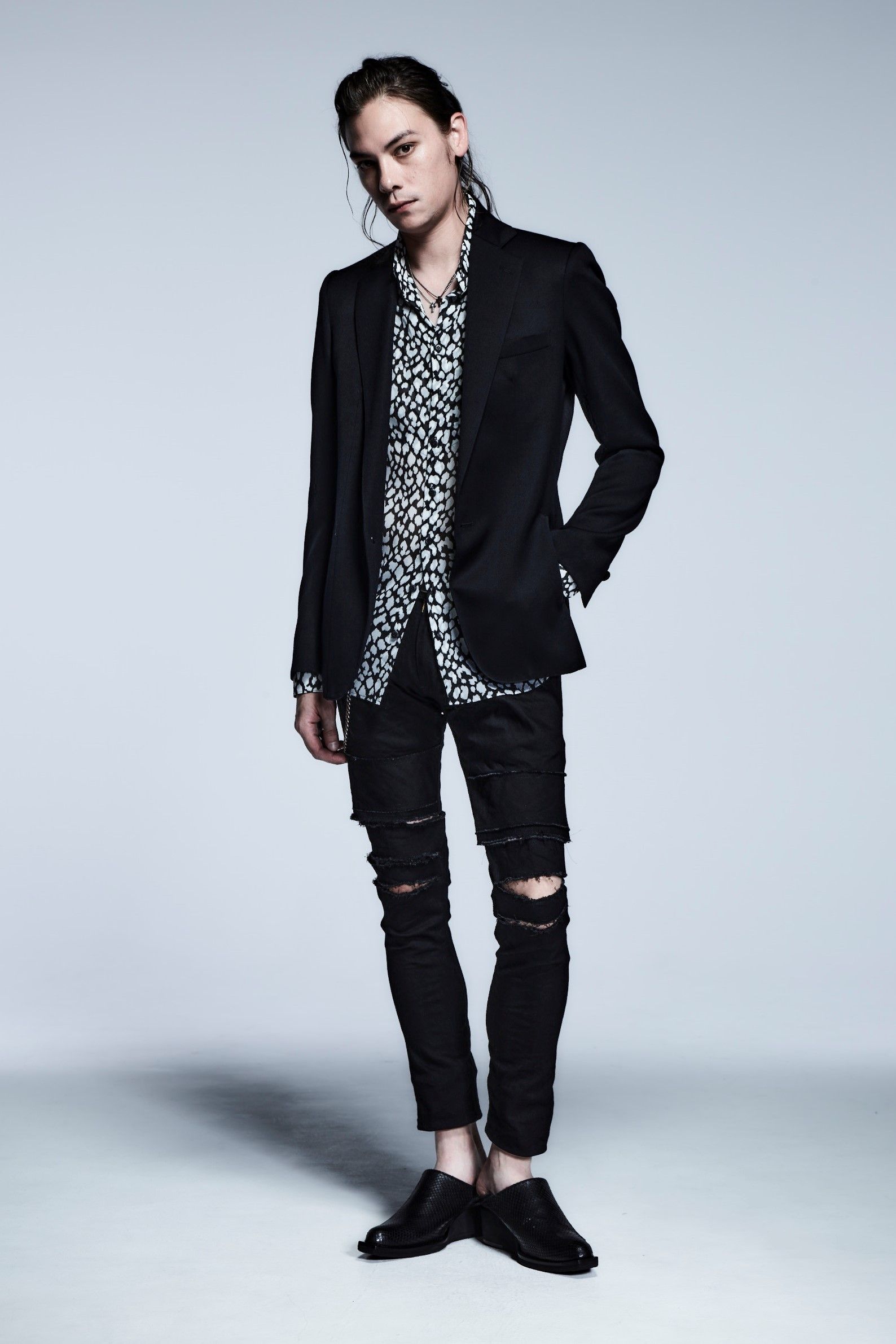 《予約品》 Shirts LeopardYOURYU / Black&White 【kiryuyrik】 2月入荷予定