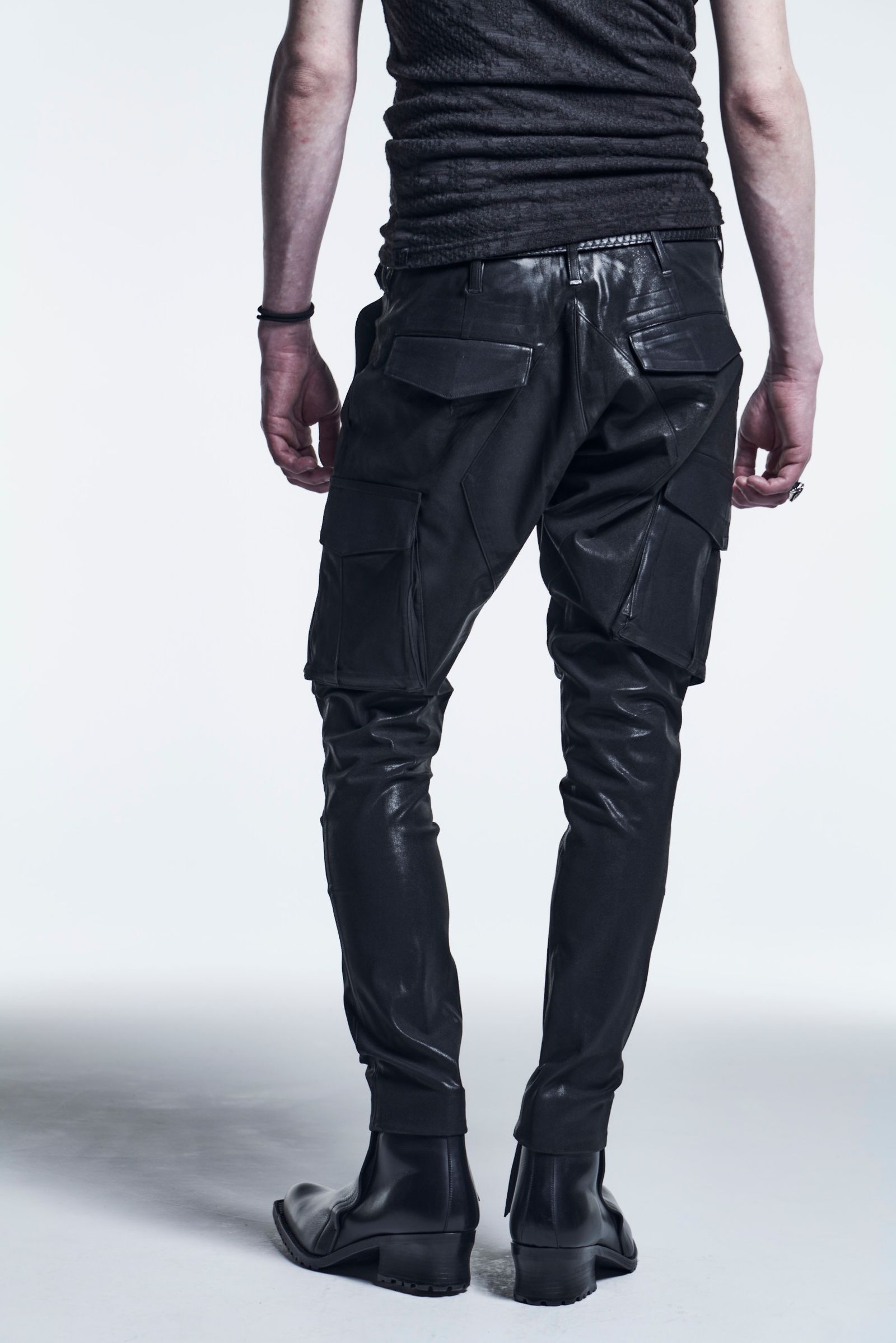 定価35200円kiryuyrik 22AW SlimCargoPants サイズM ブラック - ワーク