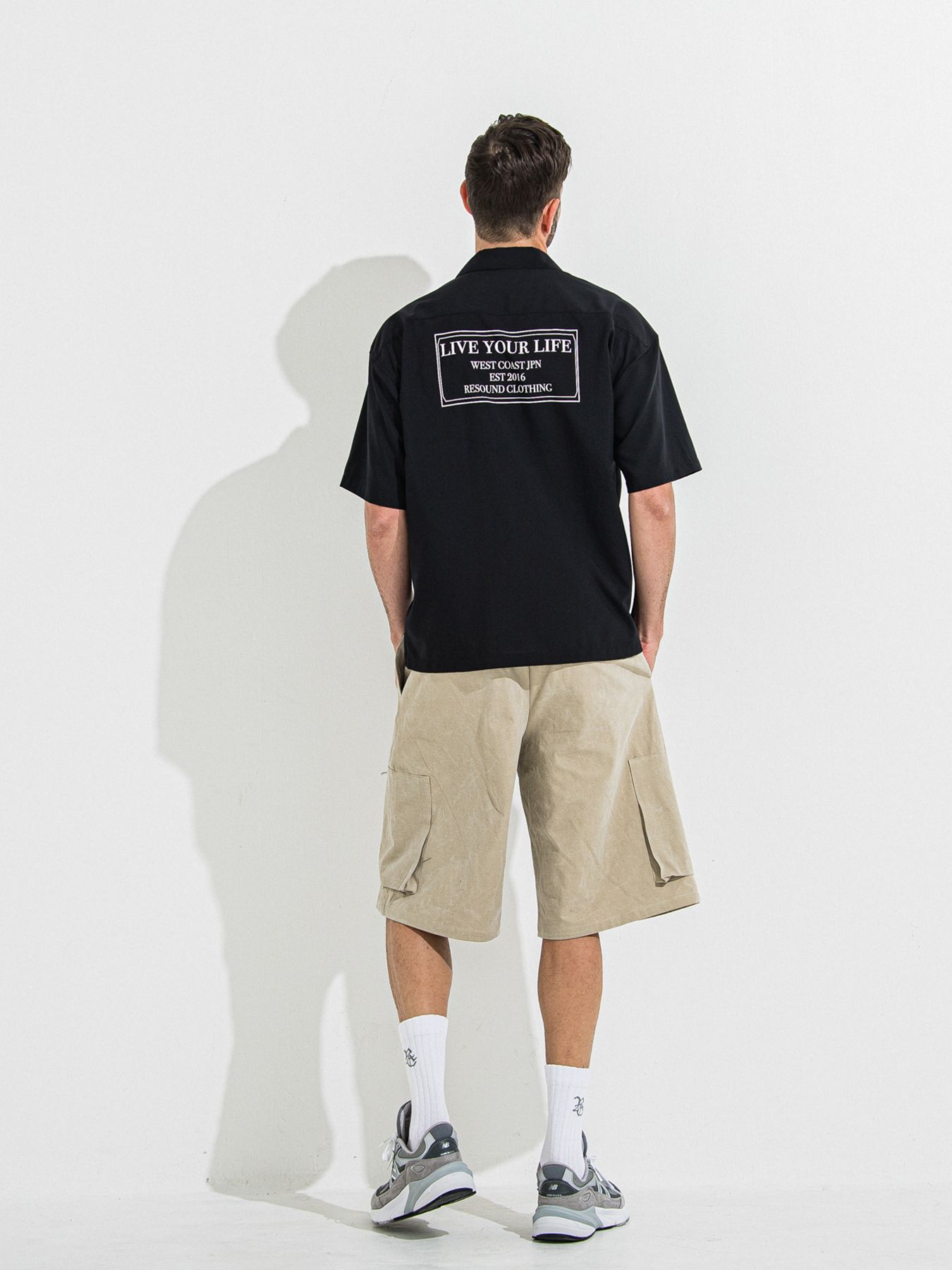 ZACK HALF SHIRT / ザックハーフスリーブシャツ / ブラックプリント