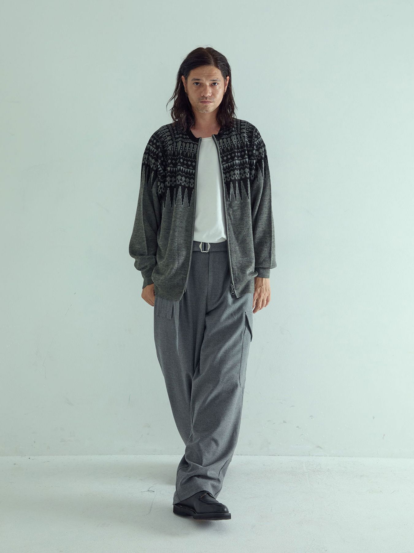 【予約品 】WOOLPILOTPANTS / ウールミリタリーパンツ / 杢ライトグレー