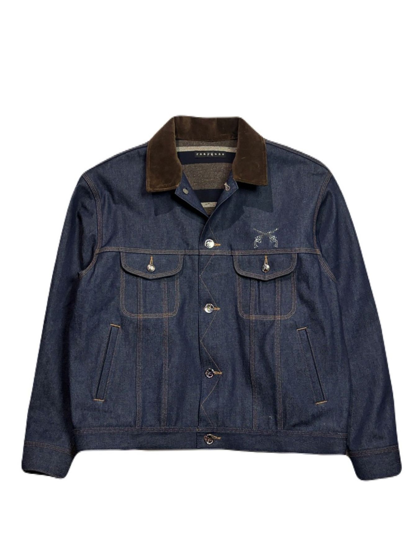 【予約品 3月9日(月) 18:00 締切】VIN/DEN/JK SWARRO / クリスタルクロスガン ヴィンテージ デニム ジャケット / ブルー