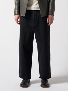 【予約品】 ex.heavy wide pants / ワイドパンツ / ブラック