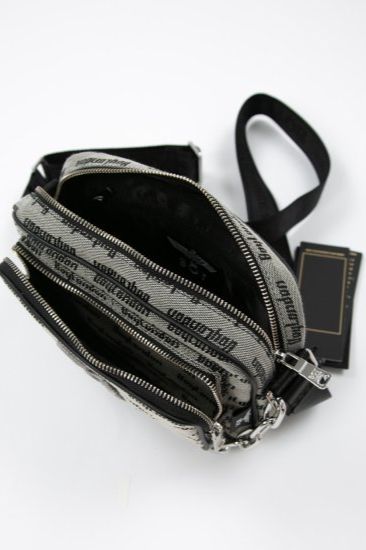 CHAIN DESIGN SHOULDER BAG / グレー 【BOY LONDON】