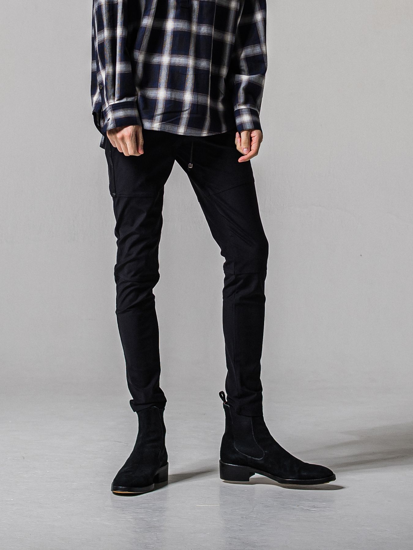 【予約品 11月16日(日) 締切】JOHNSON LINE PANTS / ジョンソンラインパンツ / ブラック×ブラック