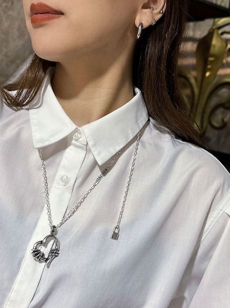《受注生産》 THORNY HEART [LARGE] #2 NECKLACE with GODSIZE® I.D. TAG / ソーニーハート L #2ネックレス ゴッドサイズ® I.D.タグ / 注文から2～3週間後入荷予定