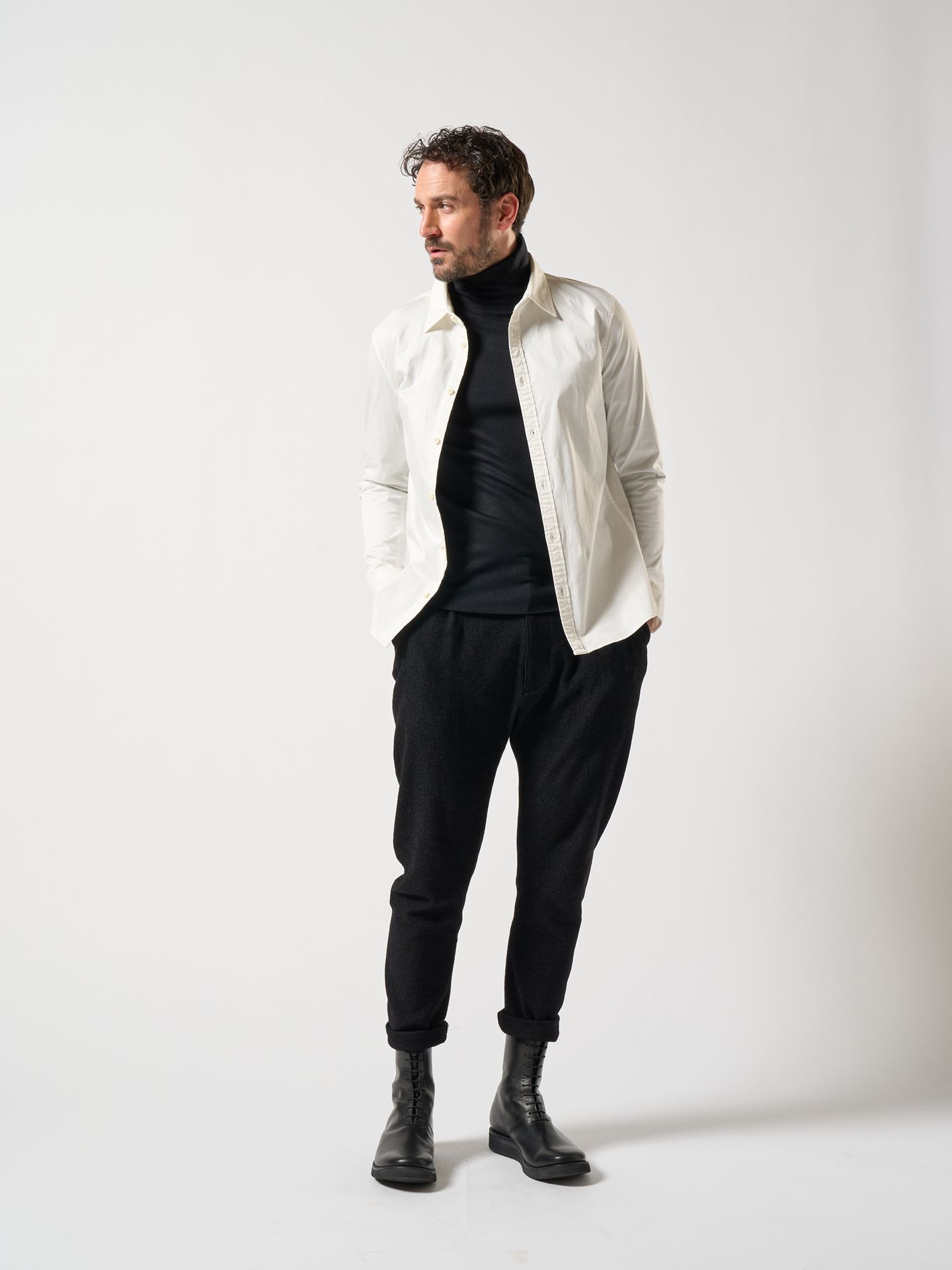 【予約品】 3D banana slacks / スラックス / ダークチャコール