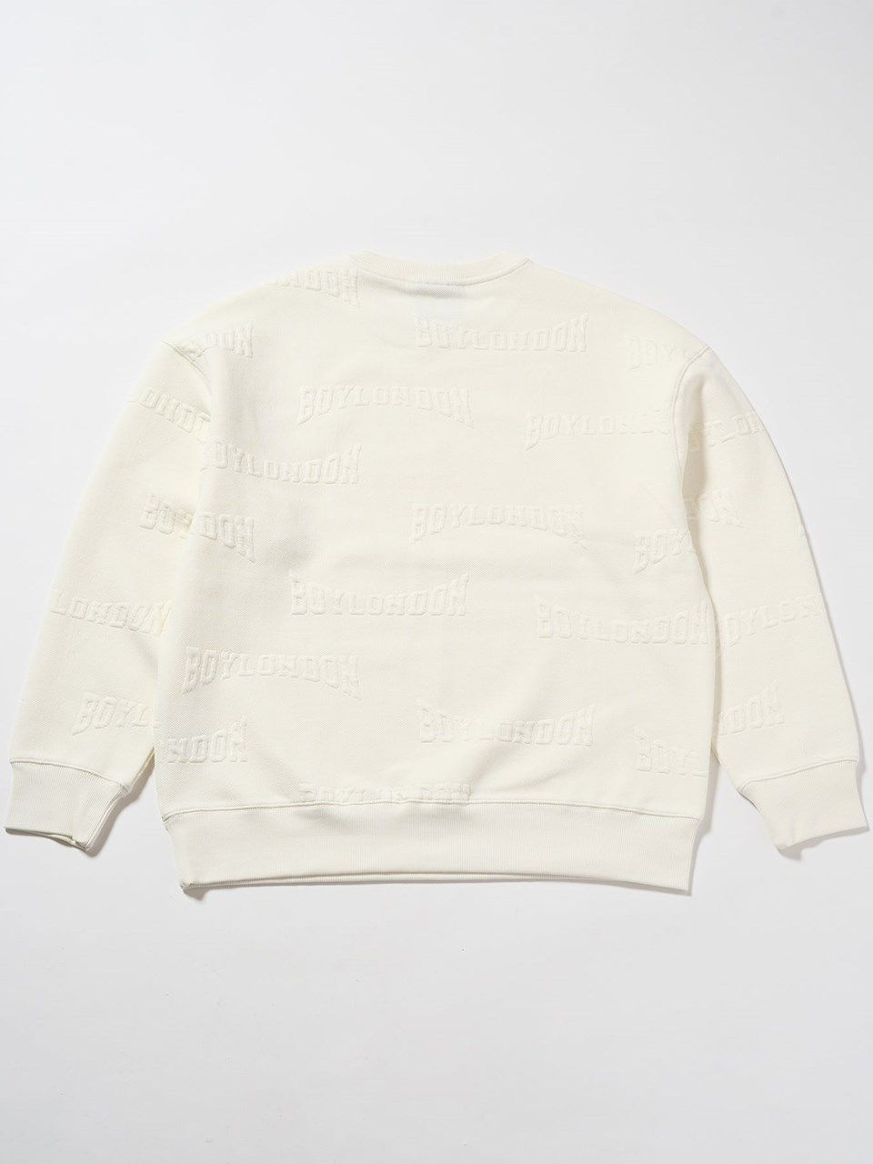BOY LOGO Jacquard Knit Pullover / プルオーバー / ホワイト