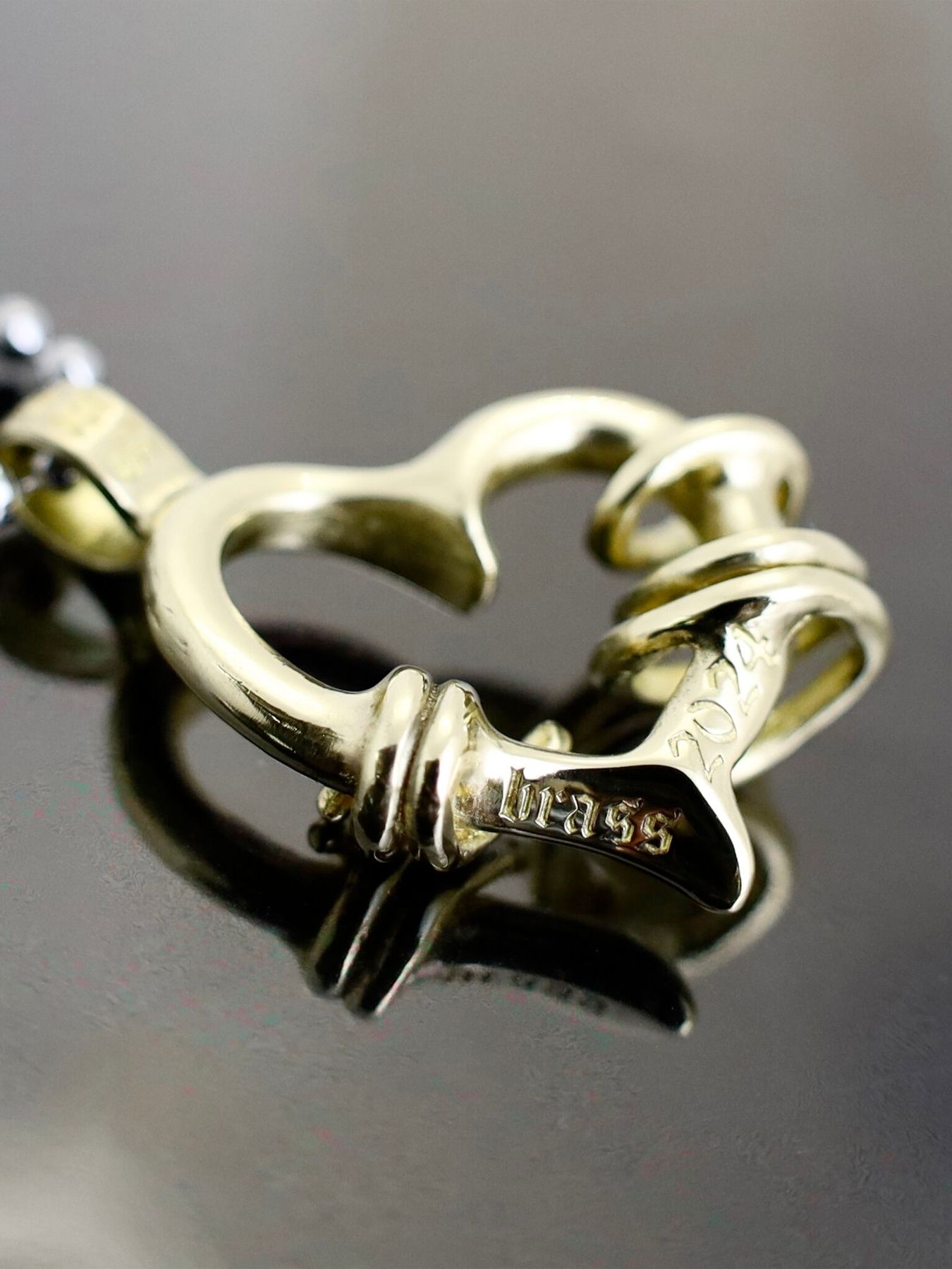 《受注生産》BRASS THORNY HEART PENDANT / ブラスソーニーハートペンダント / 注文から1～3週間後入荷予定