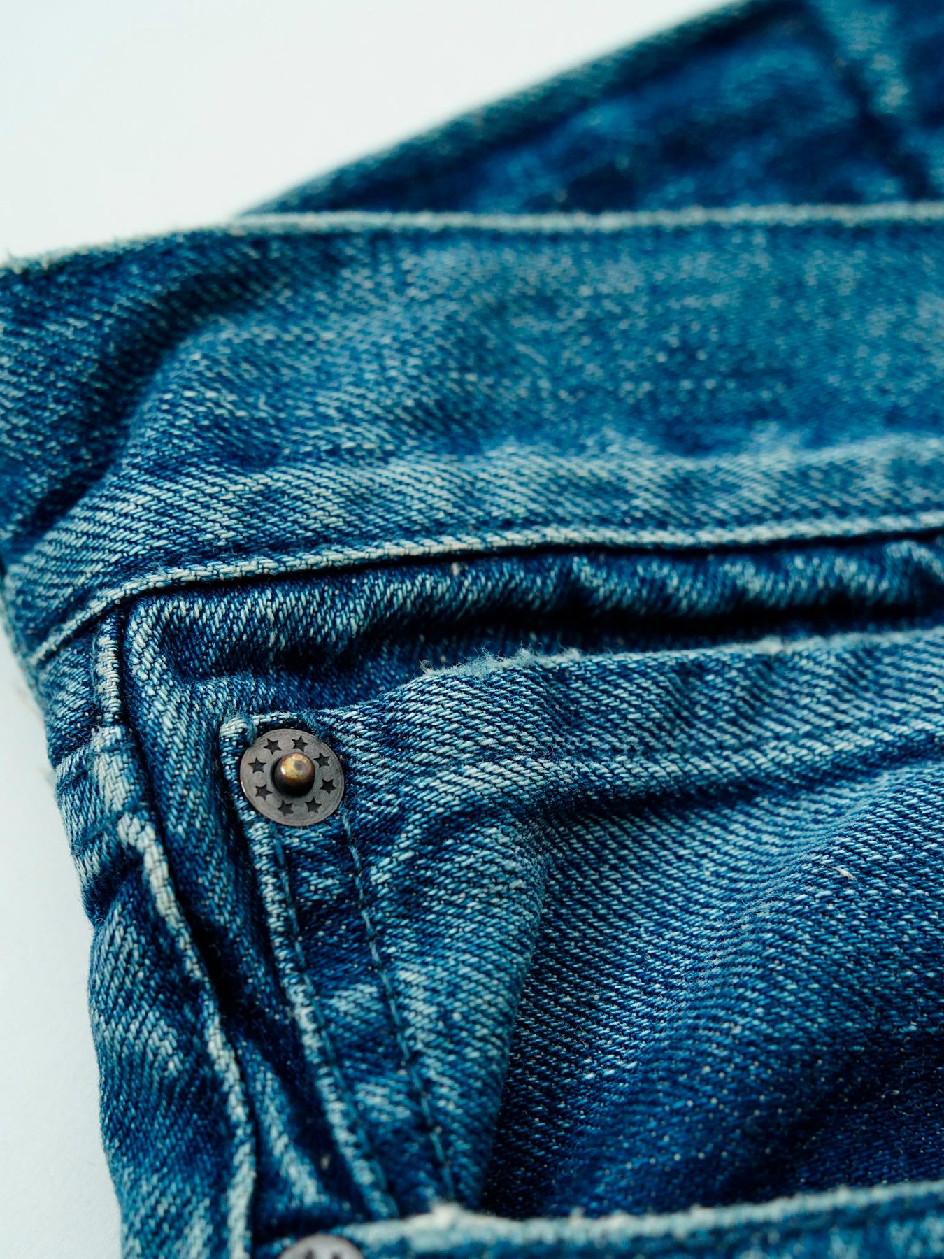 【予約品 11月9日(月) 締切】TRADITIONALDENIM Used / トラディショナルデニム ユーズド加工 / 濃色 インディゴ×ネイビーステッチ