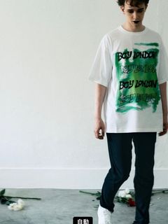 LOGO GRAPHIC TEE / Tシャツ / ホワイト 【BOY LONDON】