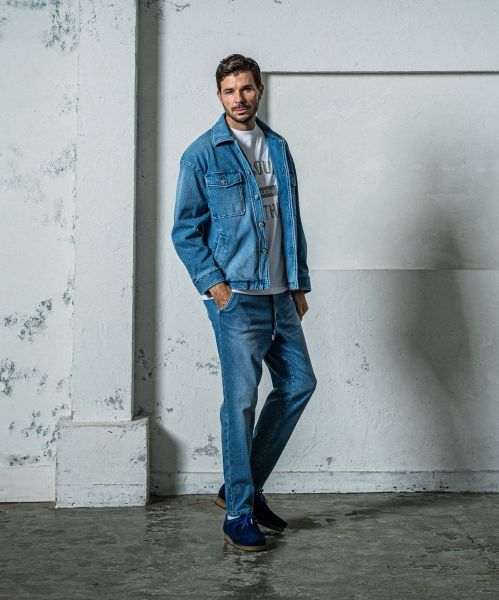 《予約11月17日19時締め》 DENIM JERSEY  OVER CPO  / デニムジャージ / ライトインディゴ