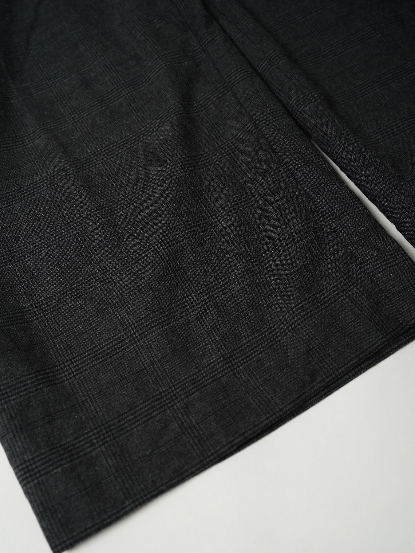 【予約品 7月5日(日) 締切】DRESSYEASE TRUSERS / ドレッシーイーズトラウザーズ / チャコール（チェック）