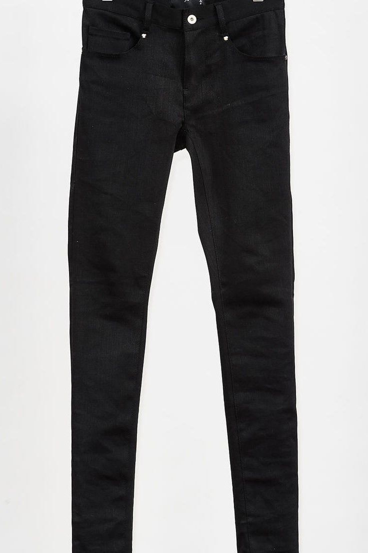 Twin power skinny denim pants / BLACK 【ys Yuji SUGENO】
