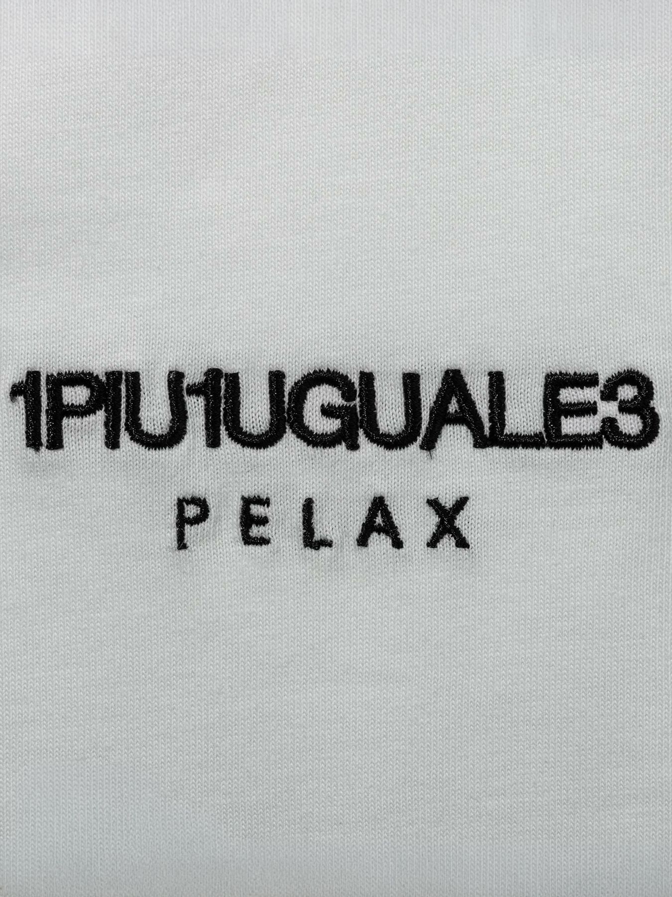 《スヌーピー コラボ》ラインストーン SNOOPY & WOODSTOCK 半袖Tシャツ / ホワイト【PEANUTS × 1PIU1UGUALE3 RELAX】