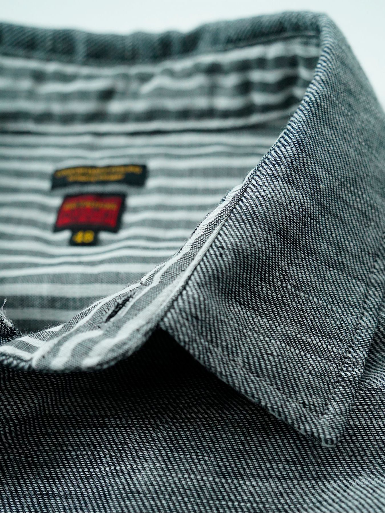 【予約品 11月9日(月) 締切】BACKSTRIPESHIRT / バックストライプシャツ / 杢グレー