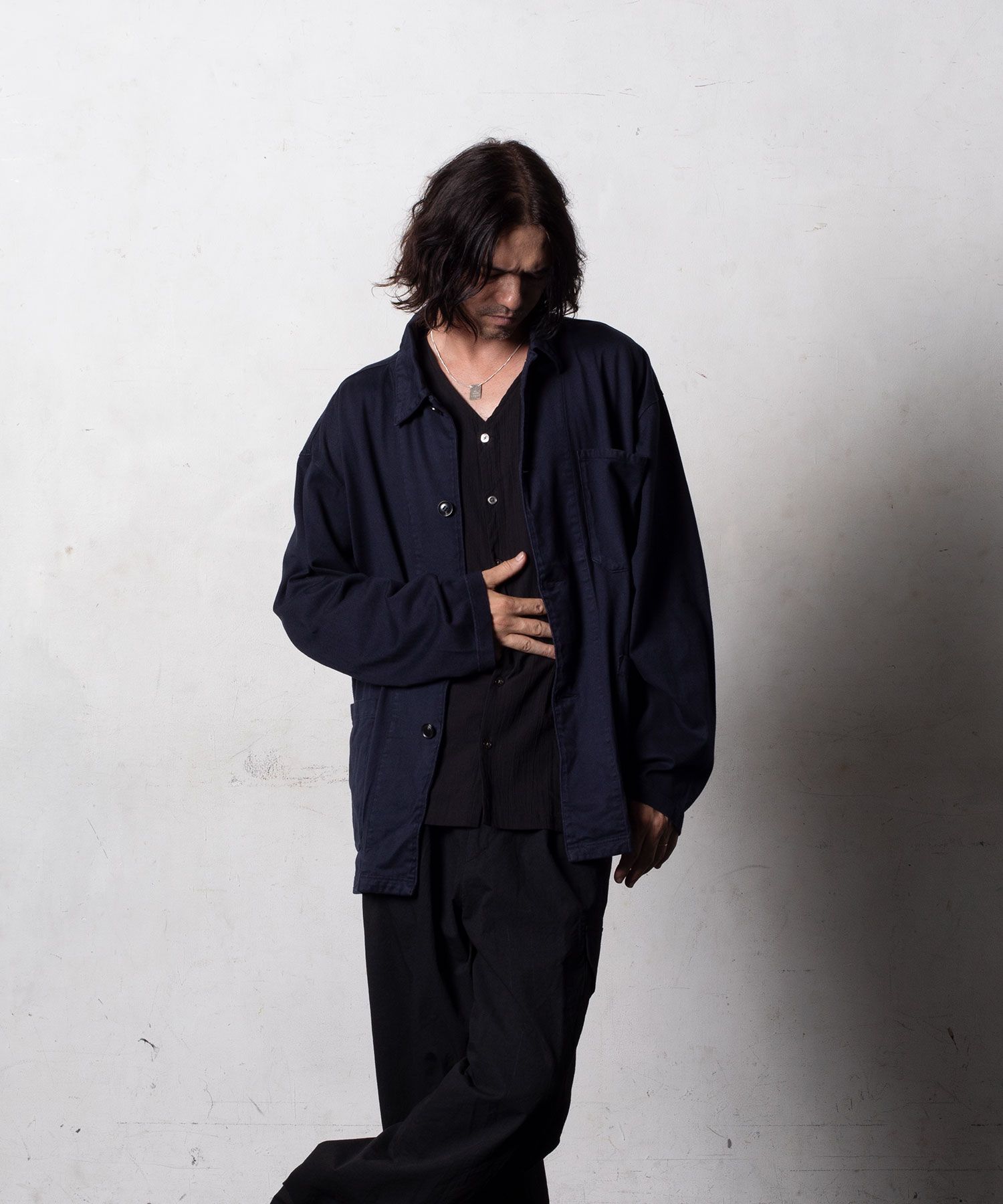【予約品10月20日(日）締め】 BLUETEE / カバーオール / ネイビー