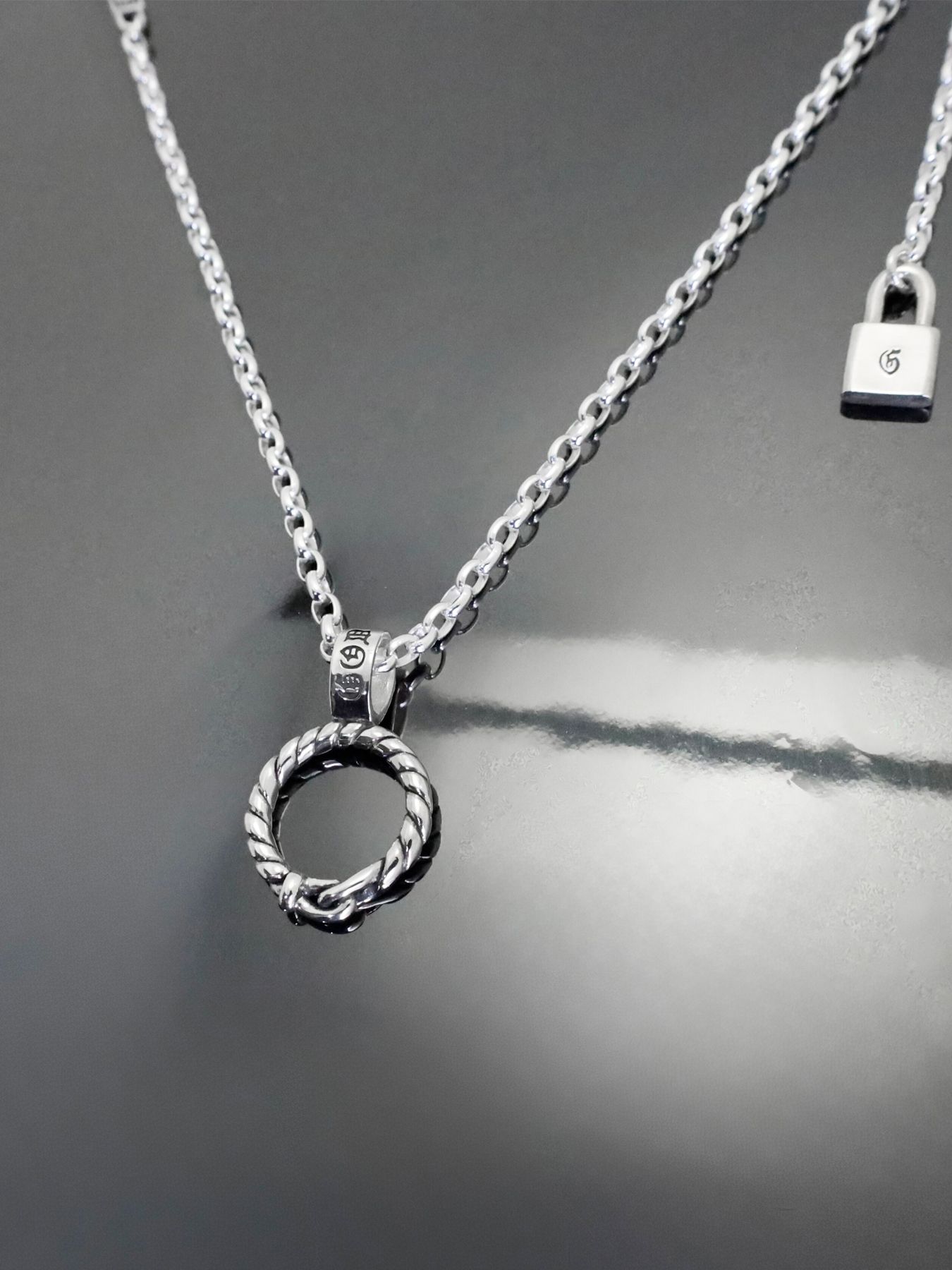 《受注生産》CRUX RING #1 NECKLACE with GODSIZE® I.D. TAG / クラックス・リング #1ネックレス ゴッドサイズ® I.D.タグ / 注文から1～2週間後入荷予定
