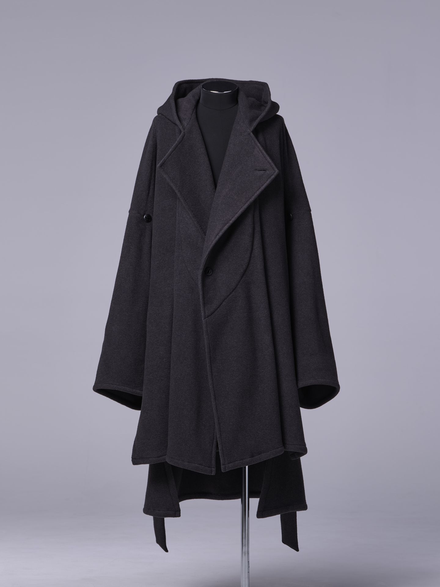 《予約品 》 HAORI / 厚地フリース / チャコールグレー