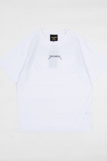 RHINESTONE EAGLE WING T-SHIRTS/ ホワイト 【BOY LONDON】