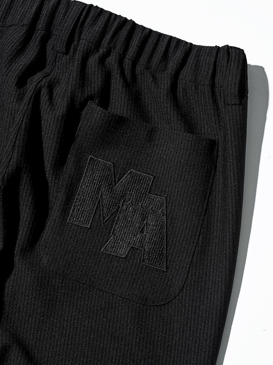 (予約品2023年10月19日18時締め) muta  Stretch Seersucker Pants / イージーパンツ / ブラック 【Acanthus×muta】