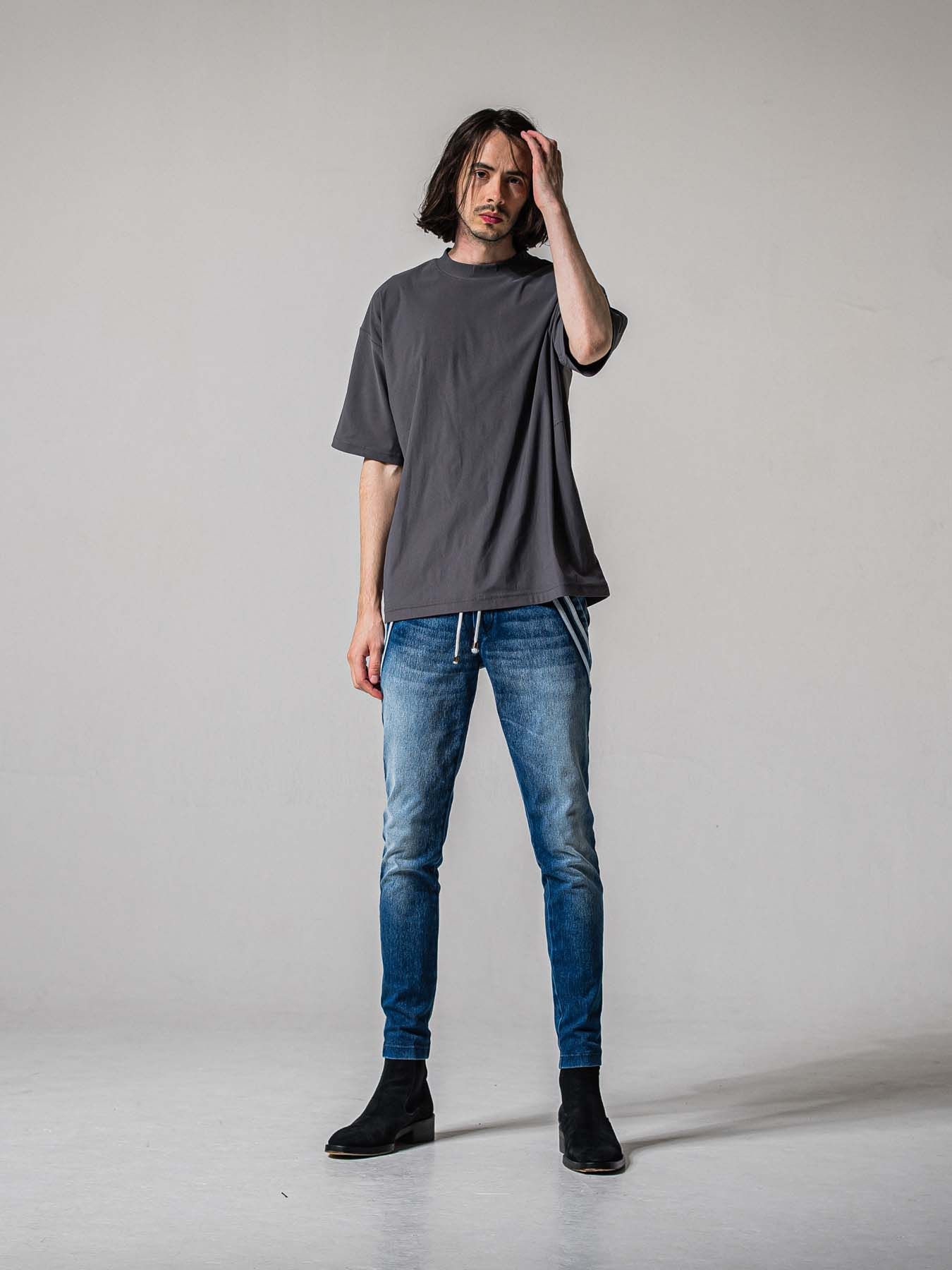 【予約品 11月16日(日) 締切】EX DENIM JERSEY EDGE PT / デニムジャージ エッジラインパンツ / ダークインディゴ