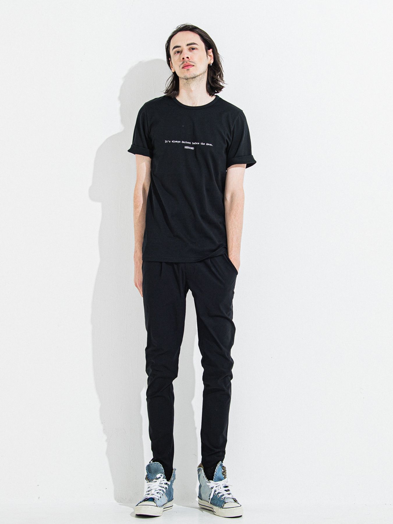【予約品 】CHRIS EASY TUCK PANTS / クリスイージータックパンツ / ブラック