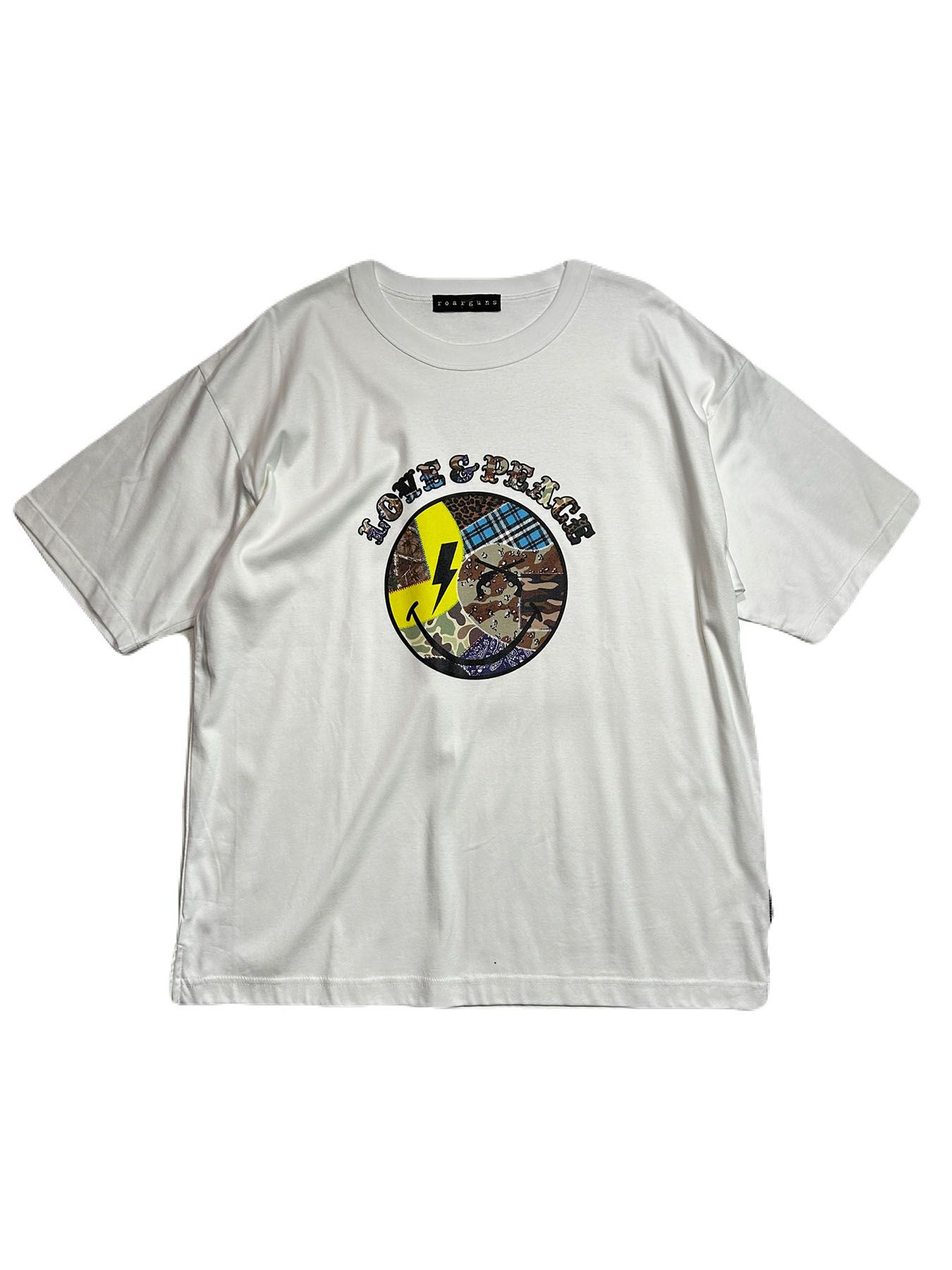 【予約品 8月10日(日) 締切 】PATCH SMILE S/S T / パッチスマイル Tシャツ / ホワイト