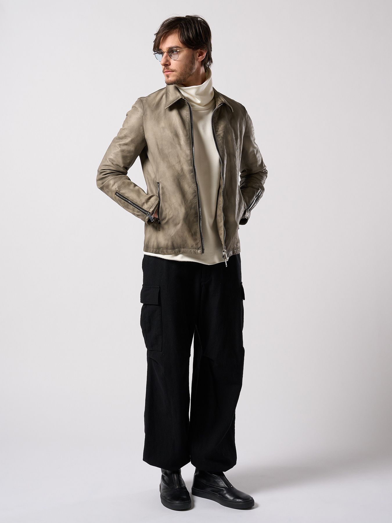 【予約品 4月19日(日) 18時締切】front zip bootie / ホースレザー フロントジップブーツ / ブラック