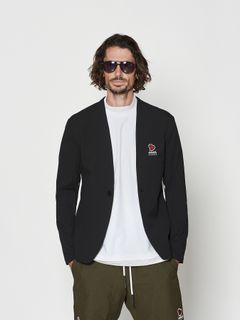 【予約品 10月9日(木) 締切】muta sweet no collar jacket / ノーカラージャケット / ブラック【Acanthus × muta MARINE】